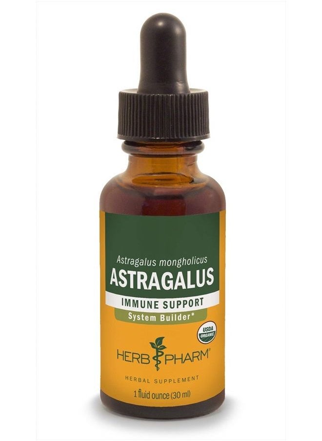 HERB PHARM Certified Organic Astragalus Liquid Extract for Immune System Support - 1 Oz  - Image 1