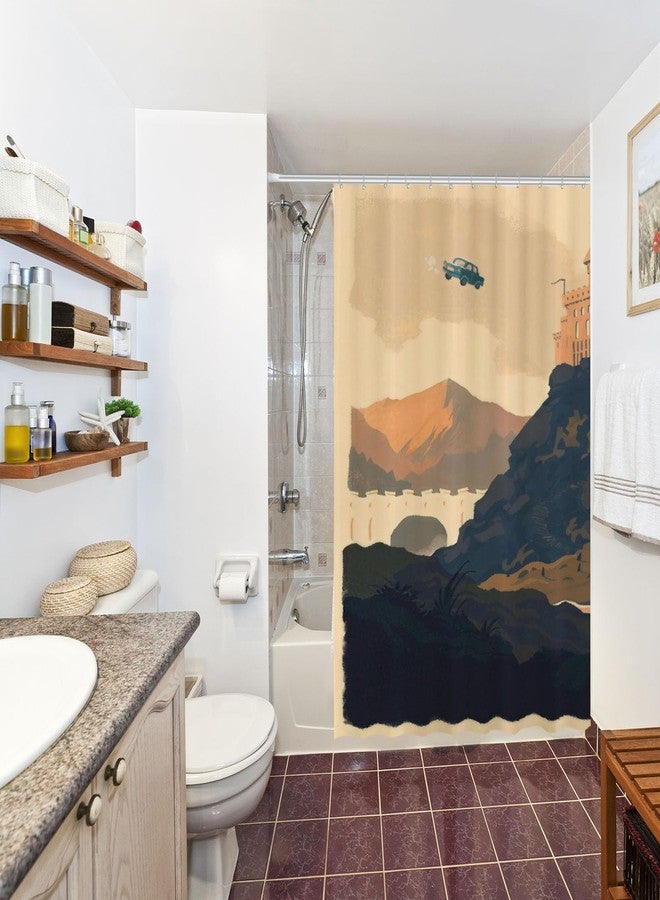 Funnytree Wizard Magic Shower Curtain, Bathroom Decor, Waterproof Fabric Durable Easy Care Washable, 72"X72"(Hooks Not Included) SC00208-002 - Image 5