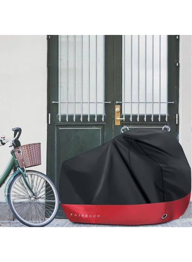 Faireach Waterproof Bicycle Cover, 210D Oxford Polyester UV Protection for Road Bike MTB Scooter Motorcycle up to 29 Inch - Image 2