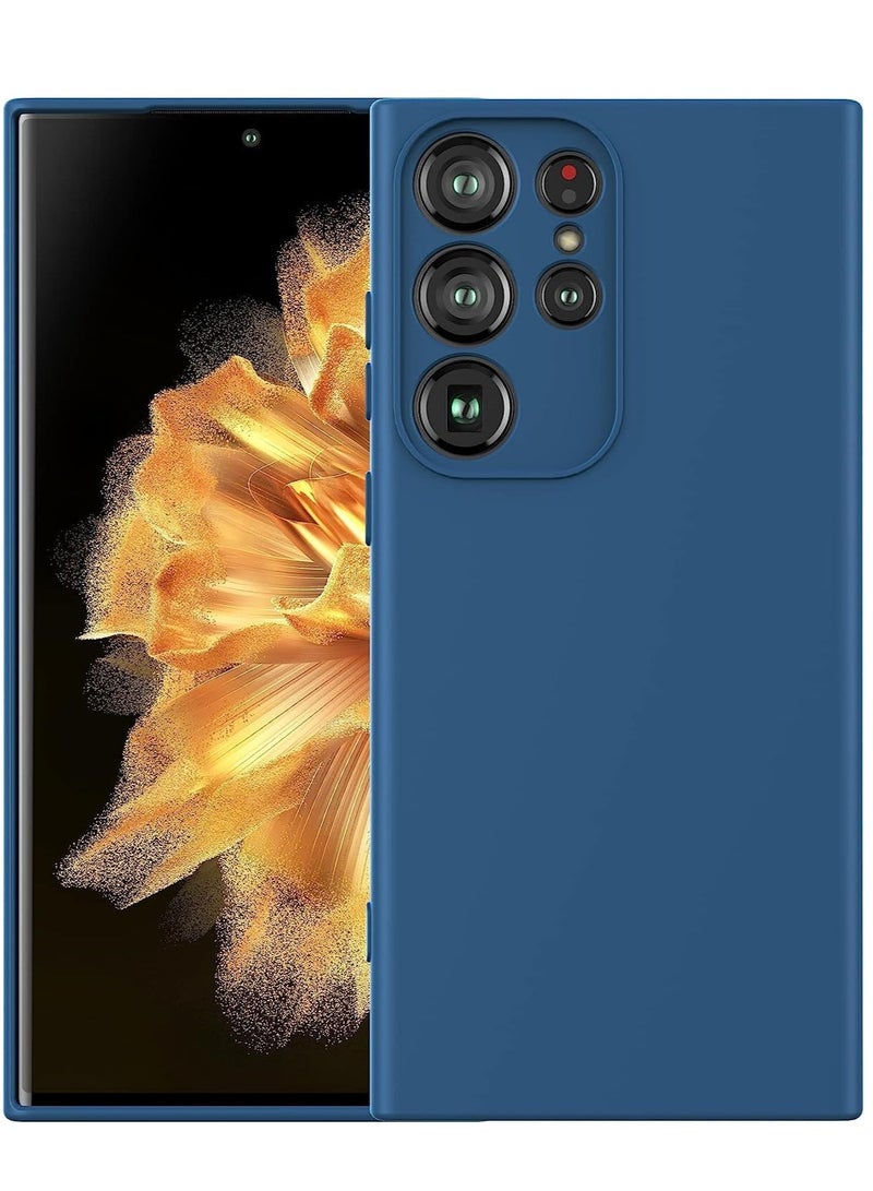 MIGOFAST Samsung Galaxy S23 Ultra Soft Silicone Gelly Rubber Cover Shockproof Matte Finish Back Cover Inner Fabric Lining with Camera Protection Case Samsung Galaxy S23 Ultra  Blue - Image 1