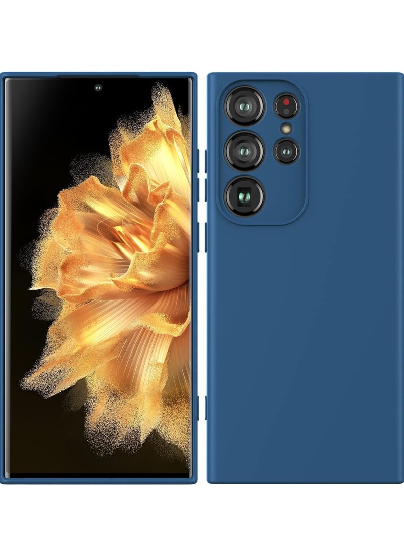 MIGOFAST Samsung Galaxy S23 Ultra Soft Silicone Gelly Rubber Cover Shockproof Matte Finish Back Cover Inner Fabric Lining with Camera Protection Case Samsung Galaxy S23 Ultra  Blue - Image 5