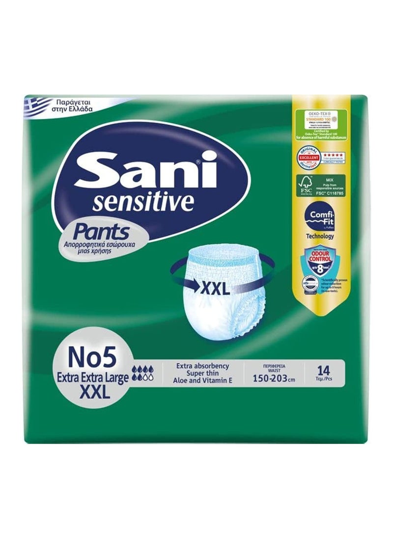 Sani Sensitive Sani Diaper / 2X Large 14 pieces 