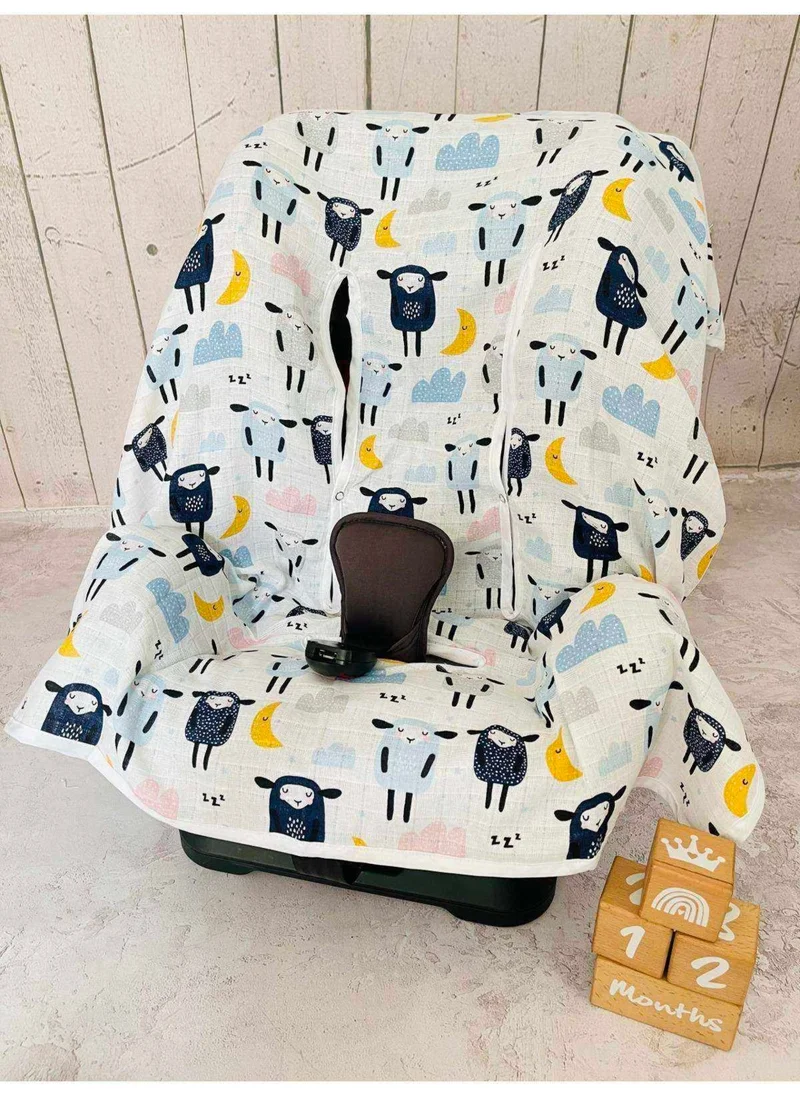 juniperus Baby Muslin Car Seat Stroller Cover