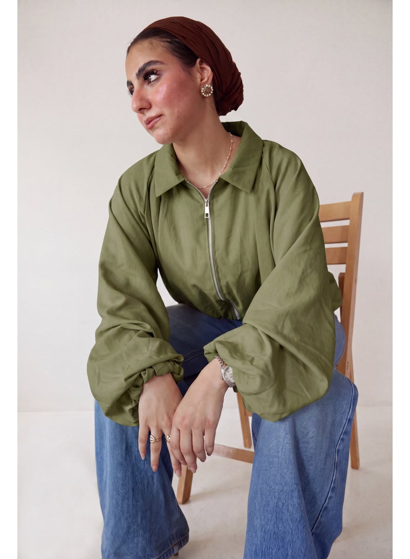 Lavezzi Cropped - Balloon Sleeve Jacket - Image 5