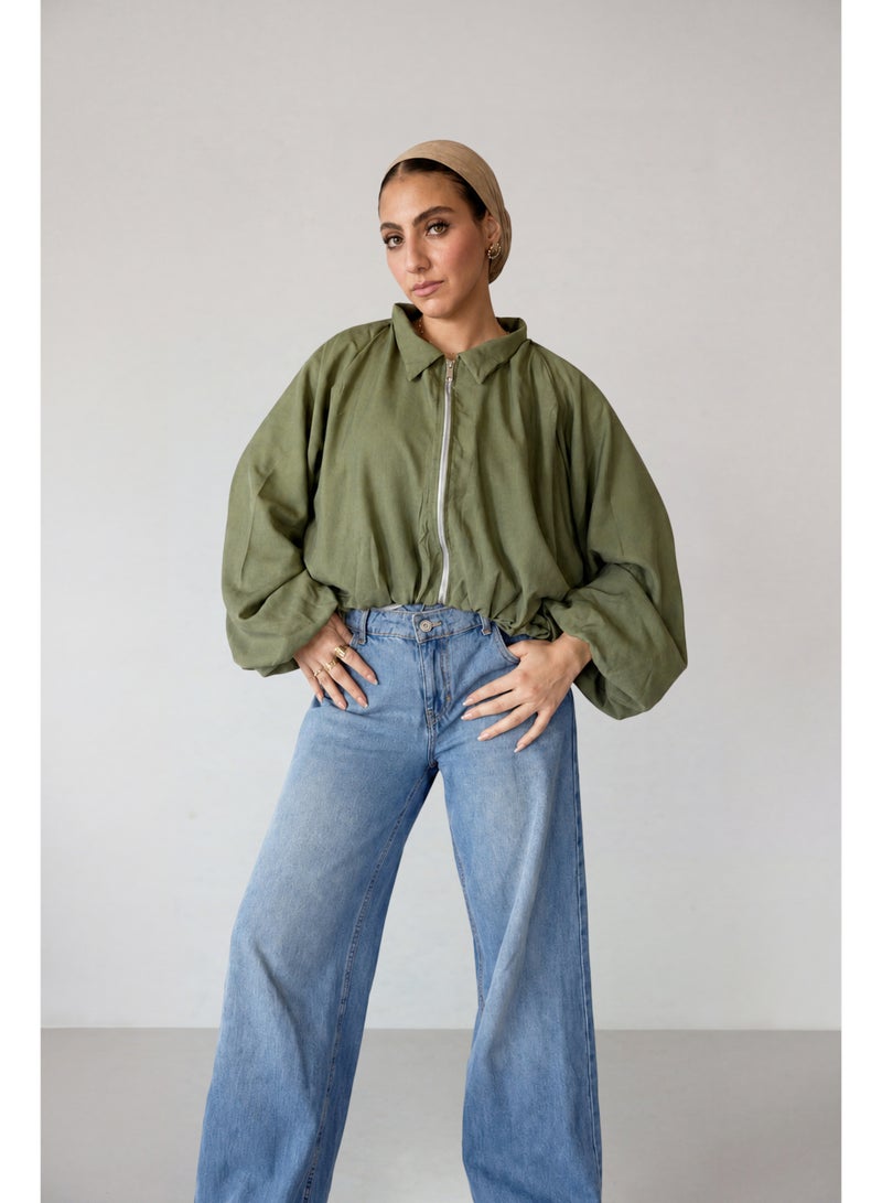 Lavezzi Cropped - Balloon Sleeve Jacket - Image 4