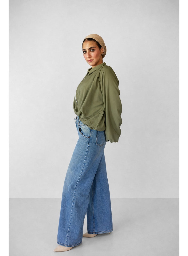 Lavezzi Cropped - Balloon Sleeve Jacket - Image 2