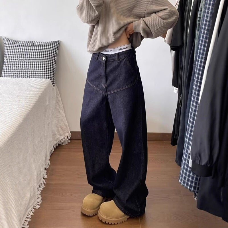 Unisex Casual Daily Denim Jeans - Image 4