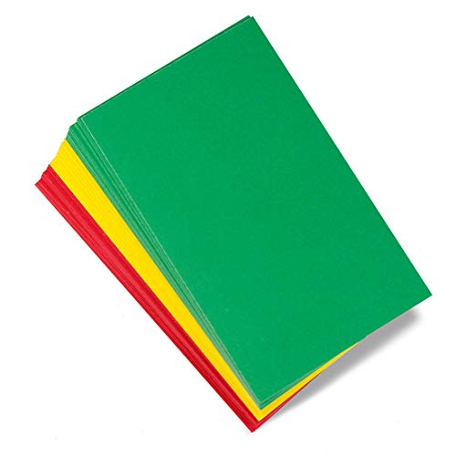 Hygloss Behavior Cards Motivational for Students Kids Red Yellow Green Incentive Cards for Classroom Early Childhood Education Material Pocket Chart Cards 2 x 3 Pack of 100 - Image 1