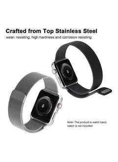 Generic Milanese Loop Band Strap Compatible With Apple Watch Stainless Steel  Series 5/6/7 42/44/45mm Bracelet Accessories Watchband Rose Gold  - Image 2