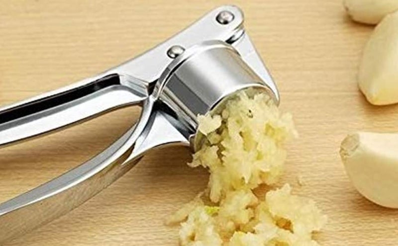 SMARTCAM SMARTCAM Stainless Steel MultiFunction Manual Garlic Crusher Presser Portable Ginger Press Mincer Grinding Squeeze Slicer Chopper Cutter for Kitchen - Image 4