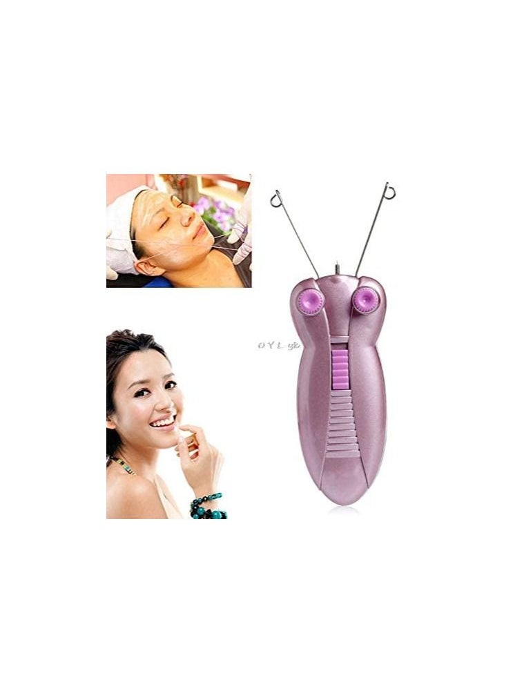 ماركة غير محددة - جهاز إزالة شعر الوجه والجسم الكهربائي جهاز إزالة الشعر بخيوط قطنية ماكينة العناية بالجمال للسيدات - Image 1