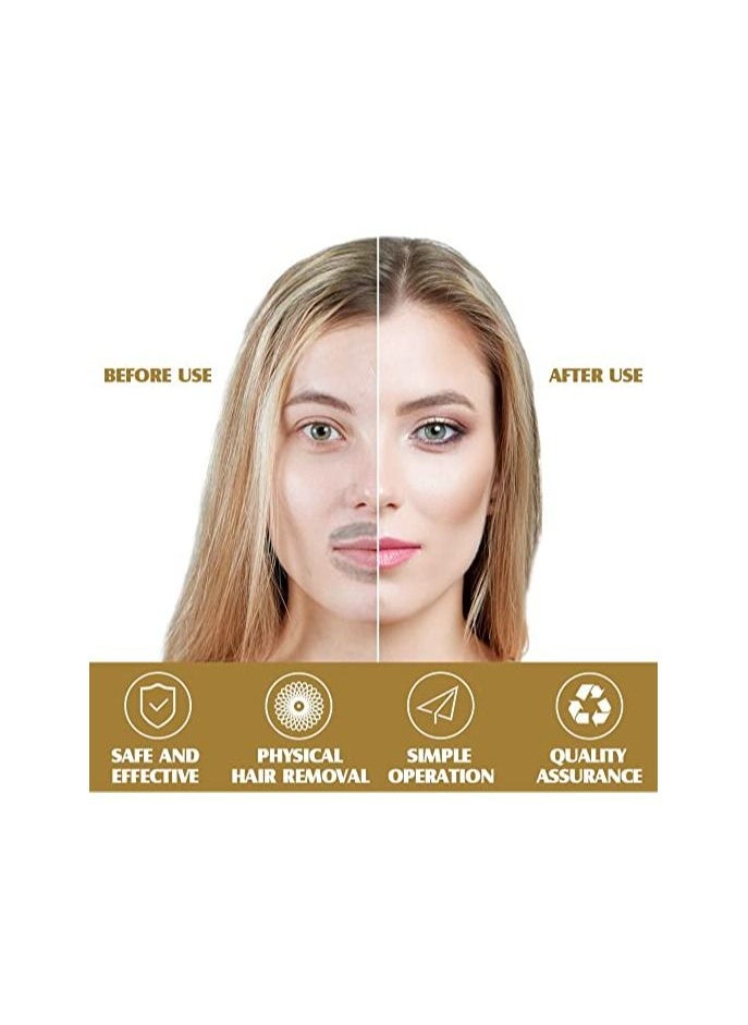 ماركة غير محددة - جهاز إزالة شعر الوجه والجسم الكهربائي جهاز إزالة الشعر بخيوط قطنية ماكينة العناية بالجمال للسيدات - Image 1