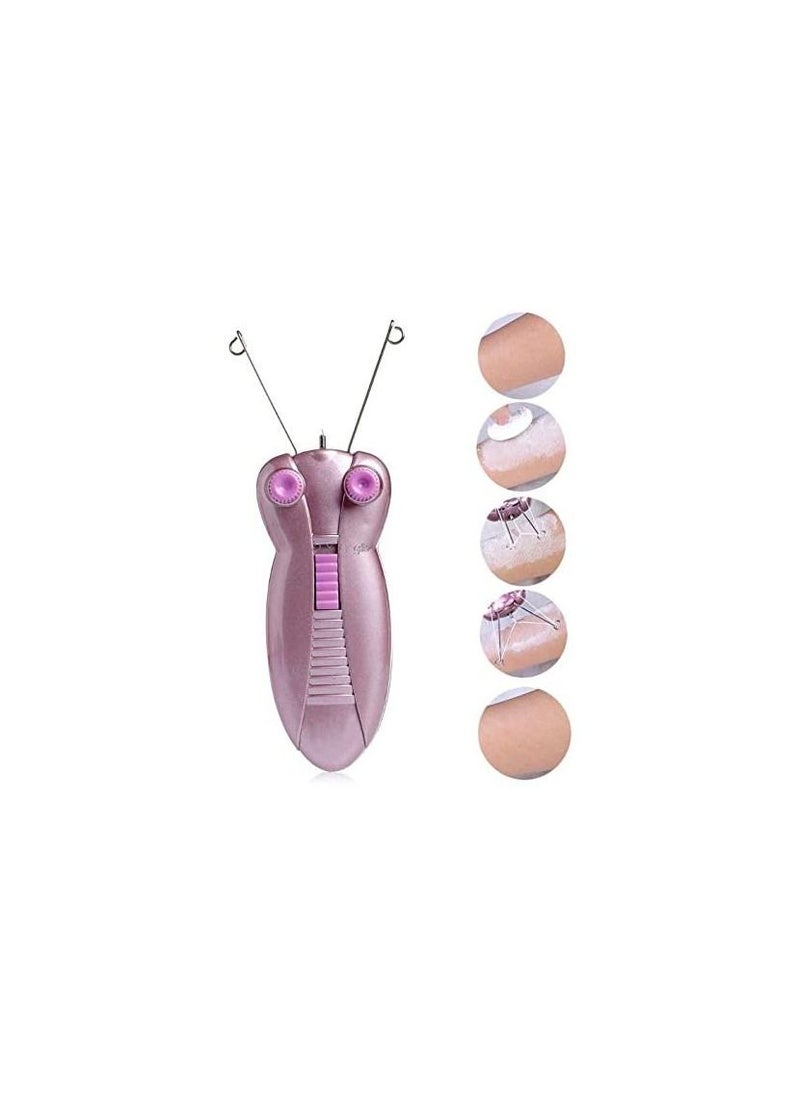 ماركة غير محددة - جهاز إزالة شعر الوجه والجسم الكهربائي جهاز إزالة الشعر بخيوط قطنية ماكينة العناية بالجمال للسيدات - Image 1