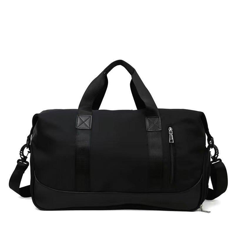Yoga Swimming Fitness Bag Printed Logo Cross-border Shoe Warehouse Large Capacity Travel Bag Sleeve Tie Bar Fashion Storage Bag Black 