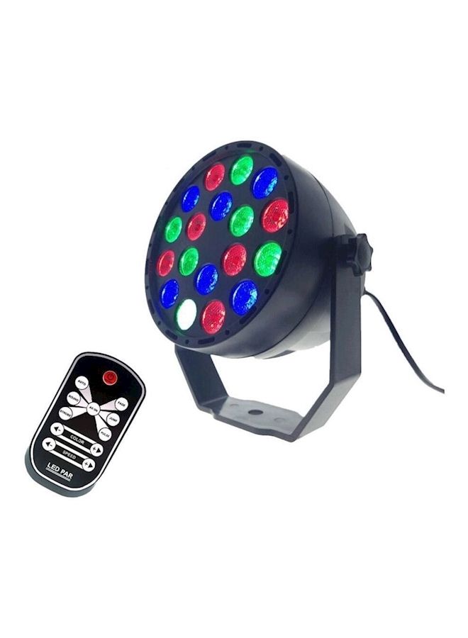 نيبمينينت 18 مصباح LED صغير ساطع DMX للمسرح بإضاءة متعددة الألوان RGB أسود  - Image 1