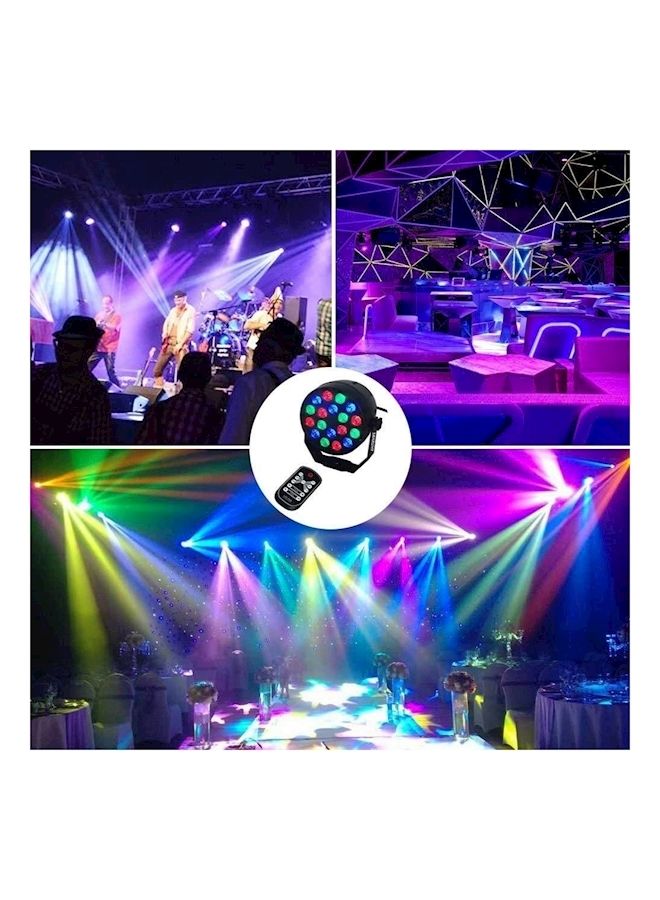 نيبمينينت 18 مصباح LED صغير ساطع DMX للمسرح بإضاءة متعددة الألوان RGB أسود  - Image 5