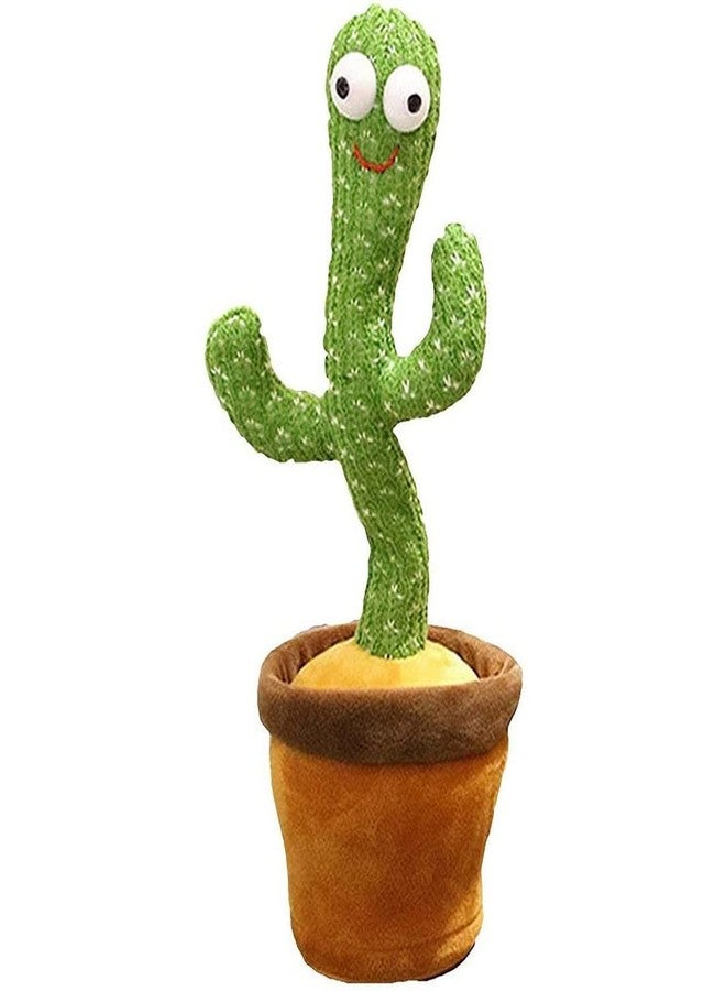 kiyasu Dancing Cactus Talking Toy, Cactus Plush Toy, Wriggle and Singing Recording Repeat What You Say Funny Education Toys for Babies Children Playing (Cactus Toy) (Green) - Image 1