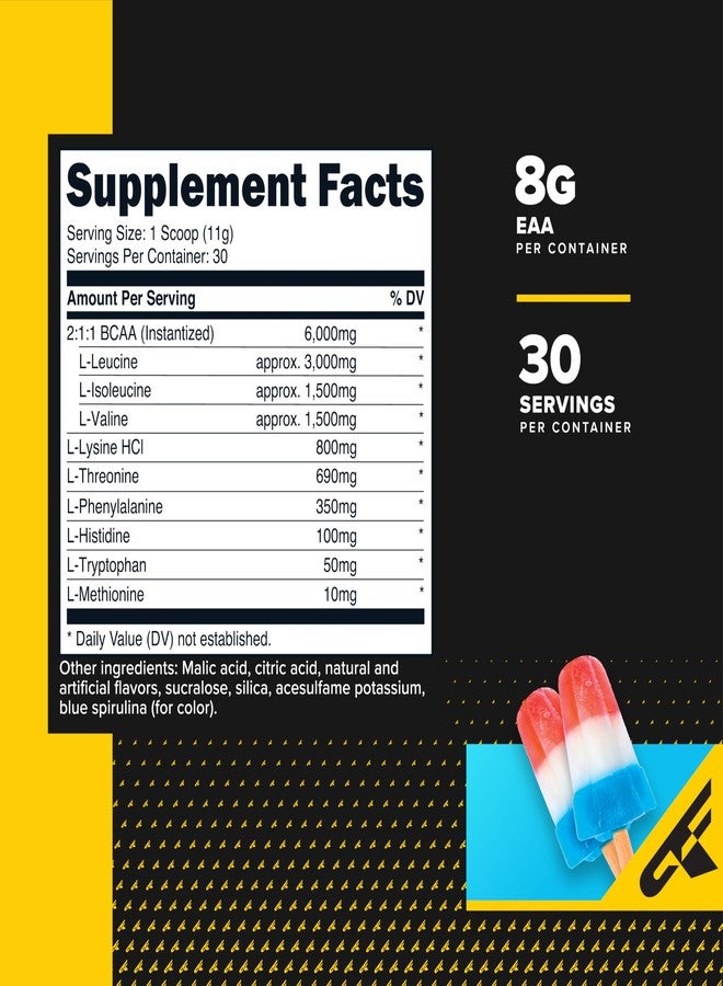 Primaforce EAA Powder (30 Servings, Rocket Pop Flavor) - Essential Amino Acids for Pre/Intra Workout and Recovery - Non-GMO and Gluten Free - Image 2