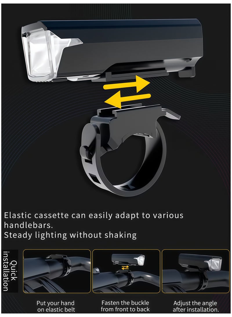 ZONIX Universal Cycling Light, Automatic Sensing Night Mode, Digital Display, Waterproof tnd Durable, USB-C Fast Charging Suitable for Highways and Mountains - Image 2