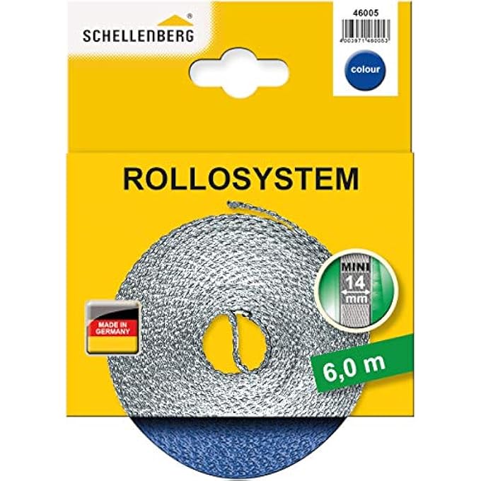 Schellenberg Mini 46005 Roller Shutter Belt 14 Mm/6 M/Royal Blue - Image 1