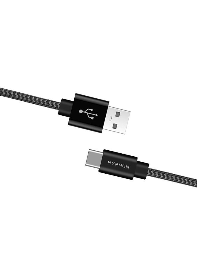 NIBEMINENT 3 in 1 (Lightning + Type C Micro-USB) Cable - 1m Black - Image 5