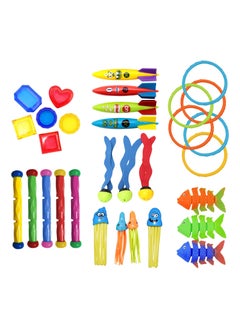 Tepveisoy 30 Pcs Diving Pool Toys for Kids Ages 3-12 Jumbo Set with Storage Bag Pool Games Summer Swim Water FishToys  - Image 2
