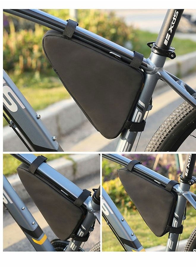GROIC - 1L Bike Frame Bag Waterproof, Triangle Bike Bag,Hard Shell Bike Storage Tool Bag,Top Tube Bag Under Seat for Road Mountain Cycling - Image 1