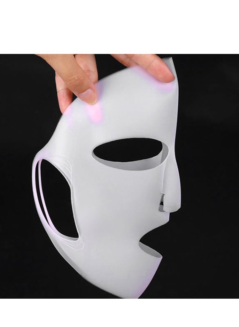 Generic Anti-Wrinkle Silicone Face Mask Holder for Sheet Masks, Moisturizing Facial Mask Cover, Prevent Evaporation, Beauty Face Tool- White transparent  - Image 4