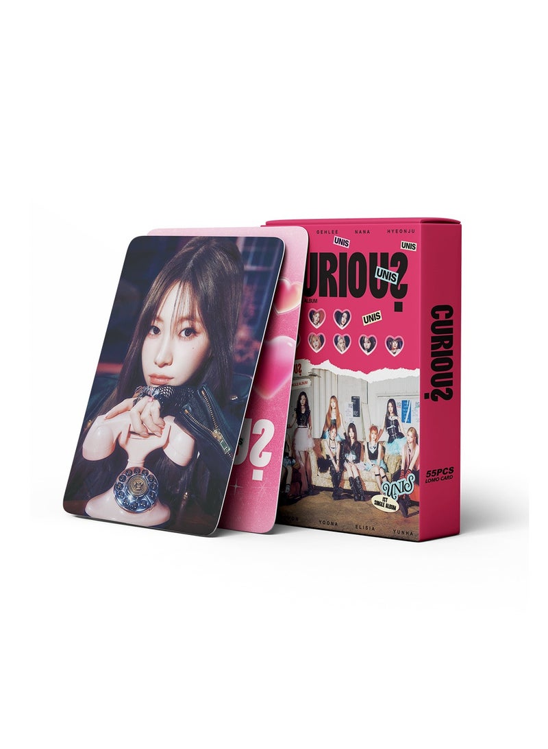 NIBEMINENT 55 Pcs Kpop UNIS CURIOUS Lomo Cards Card For Fans Collection Gifts - Image 3