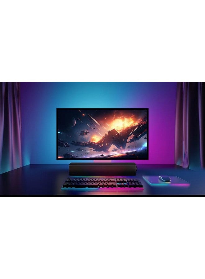 Creative Sound Blaster GS3 Compact Gaming Soundbar with RGB and SuperWide Technology, USB Powered, Bluetooth 5.4, Headphone Output, for PC and Mac - Image 2