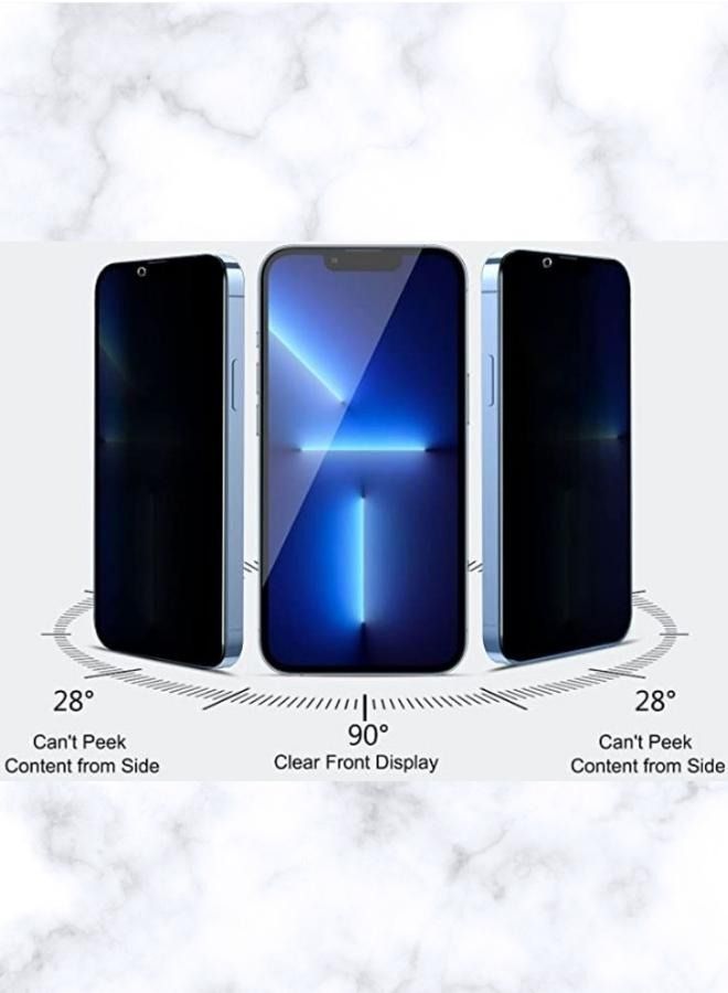 إيه إم إس شاشة حماية من الزجاج المقوى لقافة وخصوصية لهاتف آبل ايفون 14 - Image 2