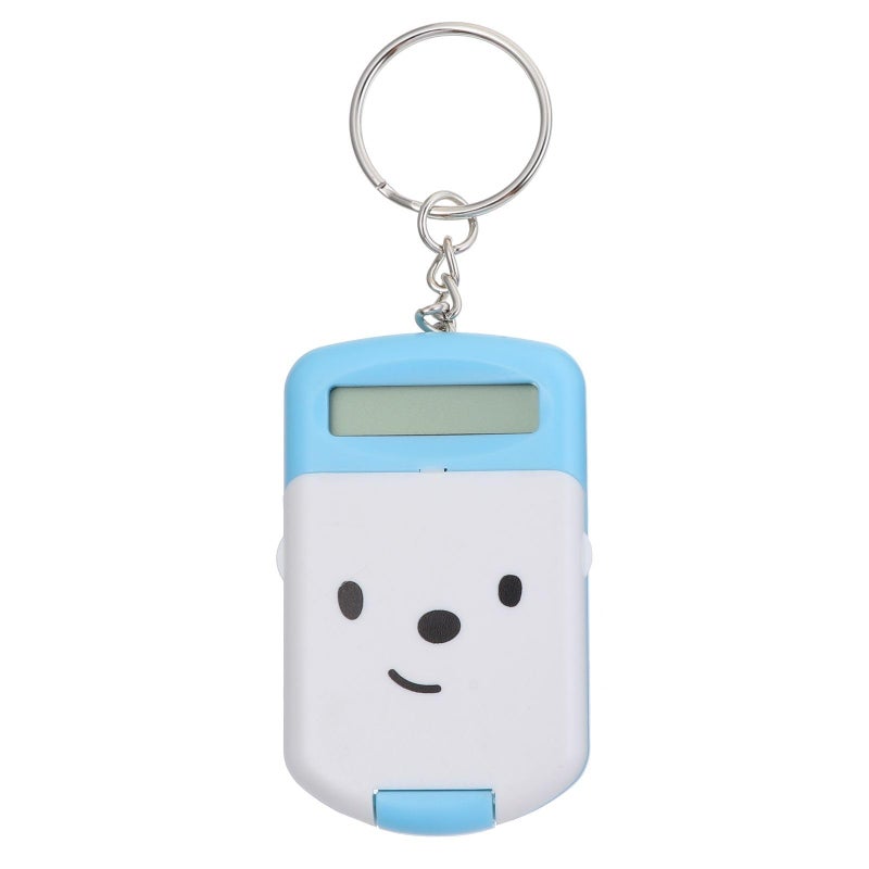 آلة حاسبة إلكترونية صغيرة محمولة زرقاء 2 حزمة للطلاب المكتب المدرسة غلاف بلاستيكي حجم الجيب عداد حسابي - Image 2