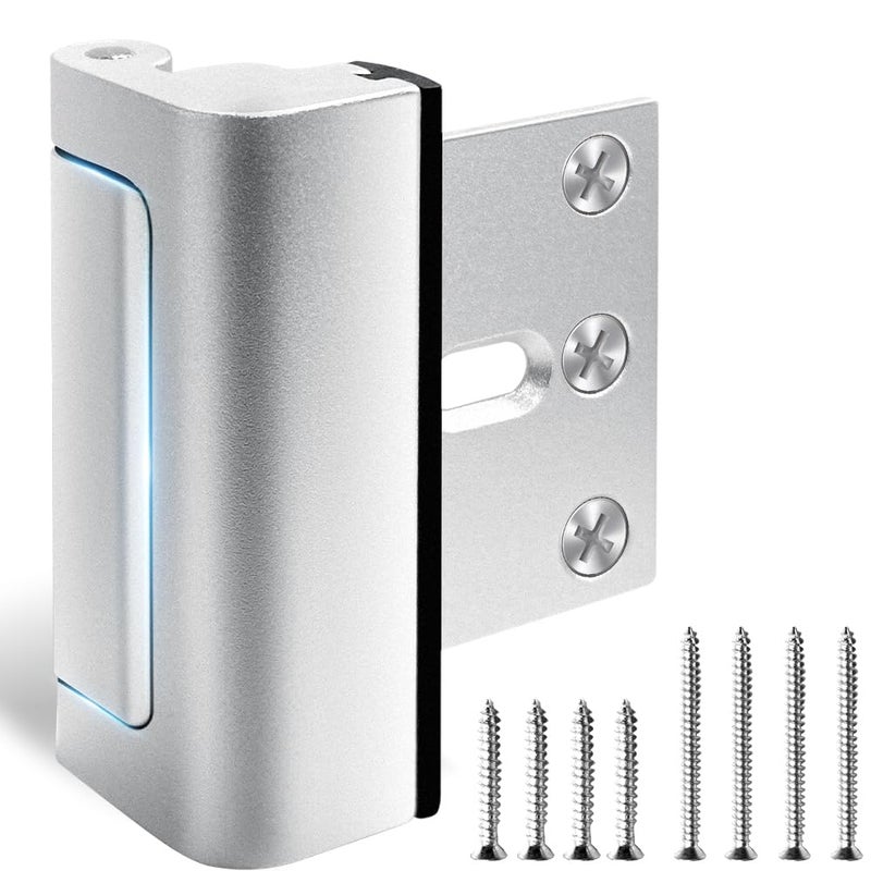 KLLOQUE Home Security Door Reinforcement Lock with 8 Screws and Withstand 800 lbs, Child Proof Deadbolt Latch Prevents Unauthorized Entry, Door Safety Locks from Inside for Home & Privacy, Easy Installation - Image 1