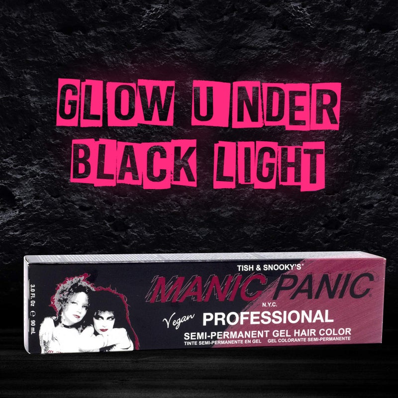 Manic Panic Professional Color Red Velvet - Bright Cherry Red Semi-Permanent Gel Hair Dye - Glows Under Black Light - Lasts Through 40+ Washes - No Developer Required (3oz) - Image 5