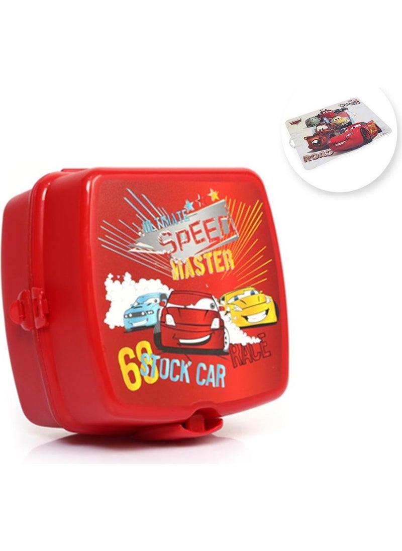 Masho Trend Ultimate Speed Cars Food Container + American Service - Cars Food Container - Food Container  - Image 1