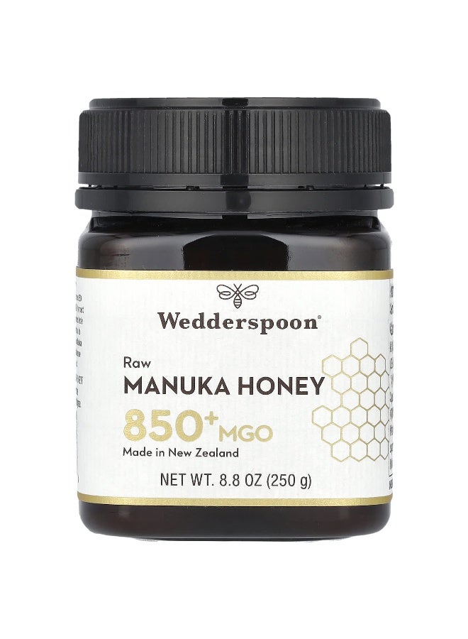 Wedderspoon Wedderspoon, Raw Manuka Honey, MGO 850+, 8.8 oz (250 g) - Image 1