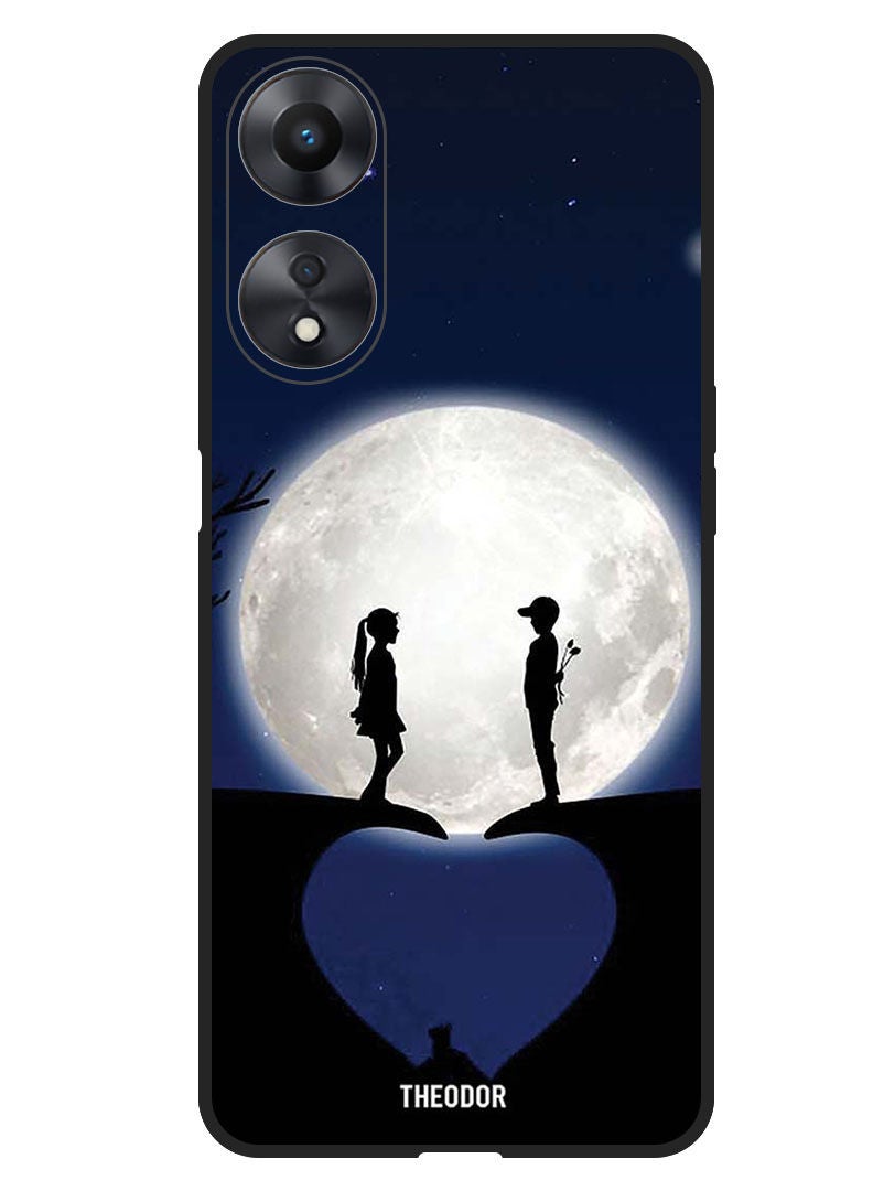 Theodor Protective Case Anti Scratch Shock Proof Bumper Cover For Oppo A78 Lovely Girl Witih Teddy - Image 1