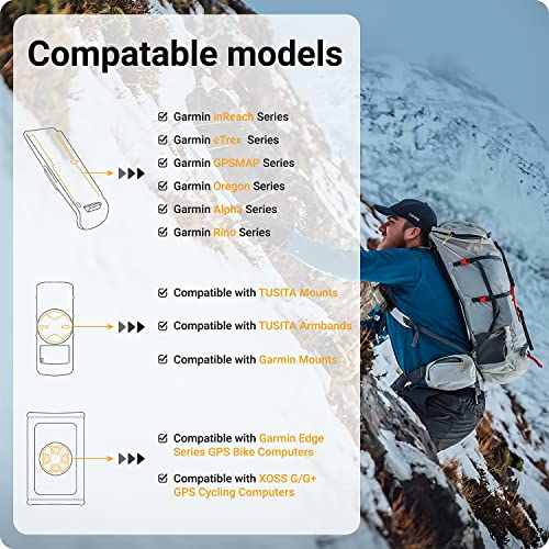 TUSITA Backpack Tether Accessory Compatible for Garmin Handheld eTrex GPSMAP Rino Series - GPS System Accessories - Mount - Image 3