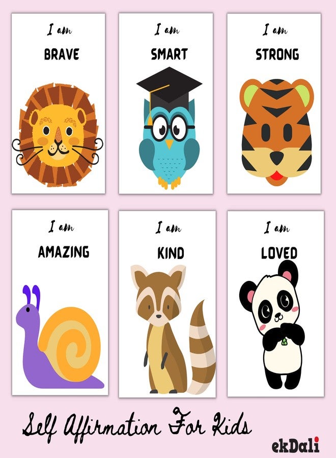 EKDALI Paper Set Of 6 Selfaffirmation Posters With Inspirational And Motivational Quotes For Confidence In Kids | 6 X 9 Inches Each - Image 2