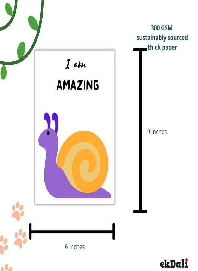 EKDALI Paper Set Of 6 Selfaffirmation Posters With Inspirational And Motivational Quotes For Confidence In Kids | 6 X 9 Inches Each - Image 3