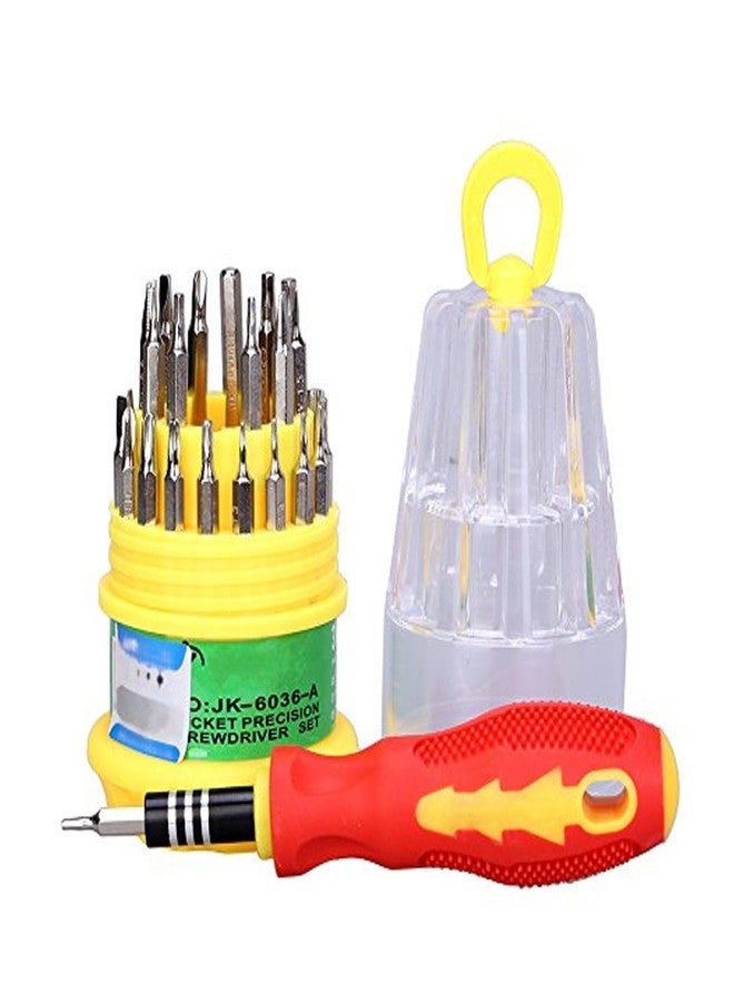 Garth Magnetic Precision 31 in 1 Repairing Interchangeable Screwdriver Tool Set Kit with Magnetic Holder for Home and Laptop (Multi-colour/1 Pc) - Image 1
