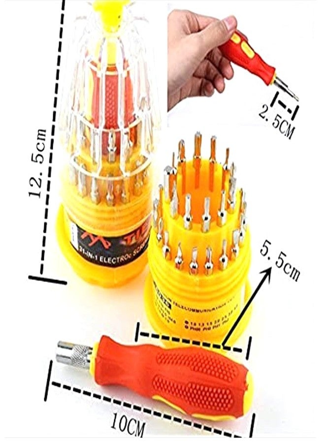 Garth Magnetic Precision 31 in 1 Repairing Interchangeable Screwdriver Tool Set Kit with Magnetic Holder for Home and Laptop (Multi-colour/1 Pc) - Image 5