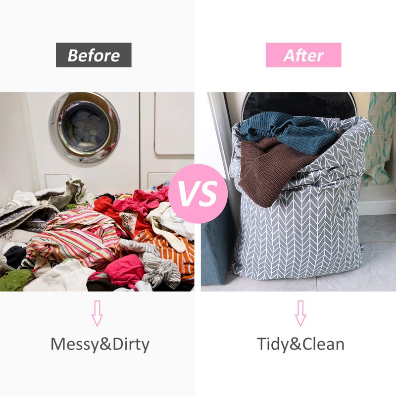 Swisselite Laundry Bag With Handle And Drawstring  Large Heavy Duty Laundry Bag  28 X 40 Inches Travel Dirty Clothes Bag For Laundromat And Household - Image 5
