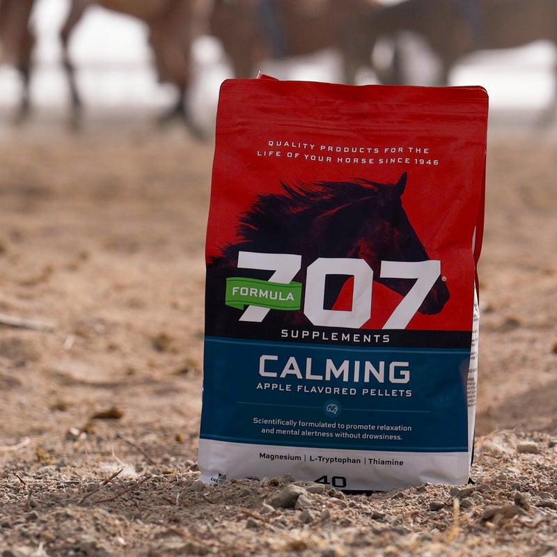 Formula 707 مكمل فورمولا 707 المهدئ للخيول 5LB - تخفيف القلق وزيادة التركيز للخيول - L-تريبتوفان، ثيامين ومغنيسيوم - Image 4