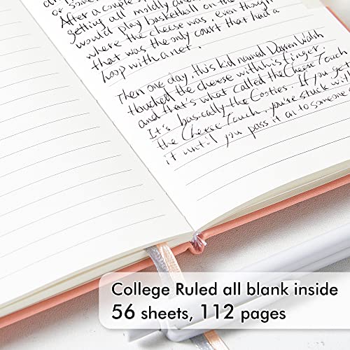 feela 6 Pack Pocket Small Notebooks Bulk, Mini Cute Memo Notepads Hardcover College Ruled Lined Journals with Pen Holder for Women Girls Office School, with 6 Black Pens, 3.5”x 5.5”, A6, Pastel Colors - Image 3
