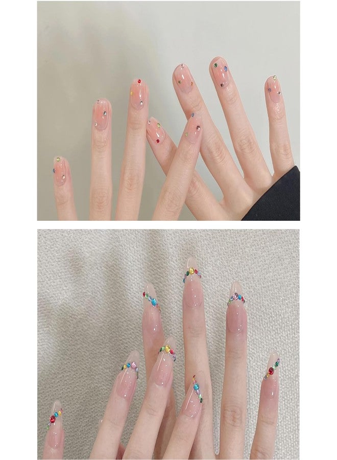 Hganxiu Nail Gems for Nails,Nail Gems and Rhinestones for Bedazzling,Nail Charms and Gems,Two Sizes Multcolors Perfect for DIY - Image 4