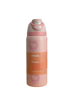 Owala FreeSip Insulated Stainless Steel Water Bottle With Straw For Sports Travel And School BPA Free Sports Water Bottle(Pink 32OZ) 