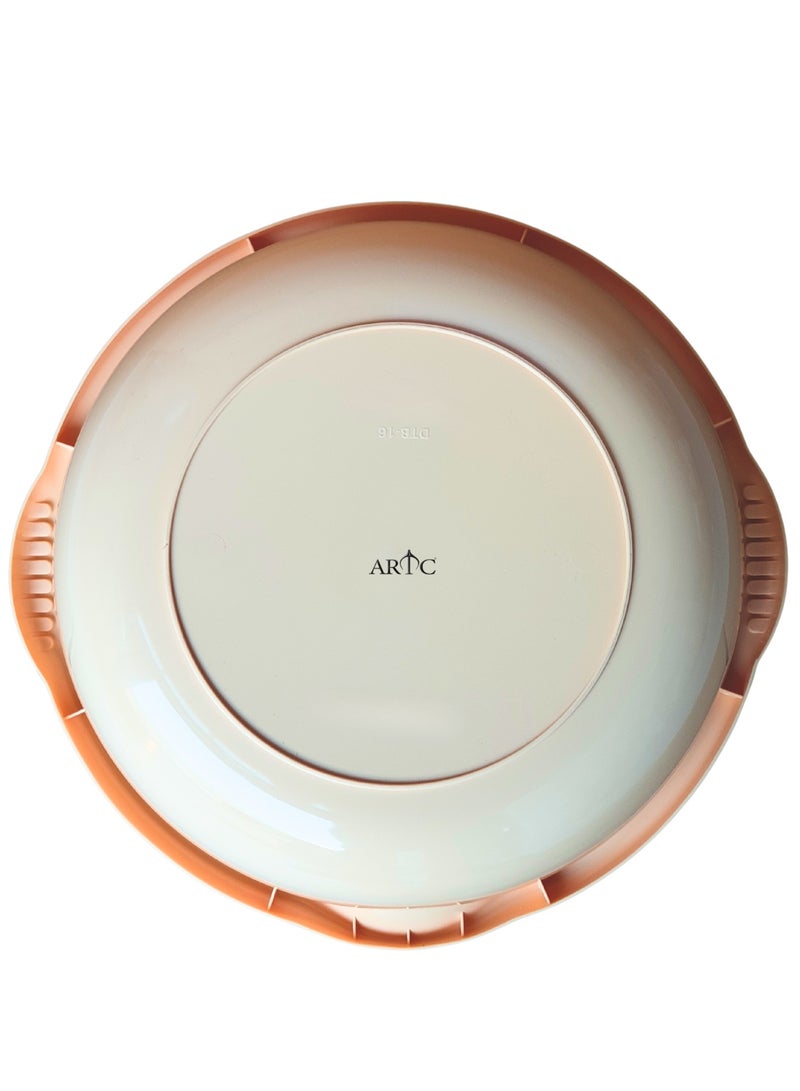 ARTC Premium 14L Beige Round Plastic Storage Basin – Heavy-Duty, Stackable Multi-Purpose Tub with Anti-Slip Side Grips & Easy-Pour Curved Edge for Laundry, Cleaning & Home Organization - Image 4