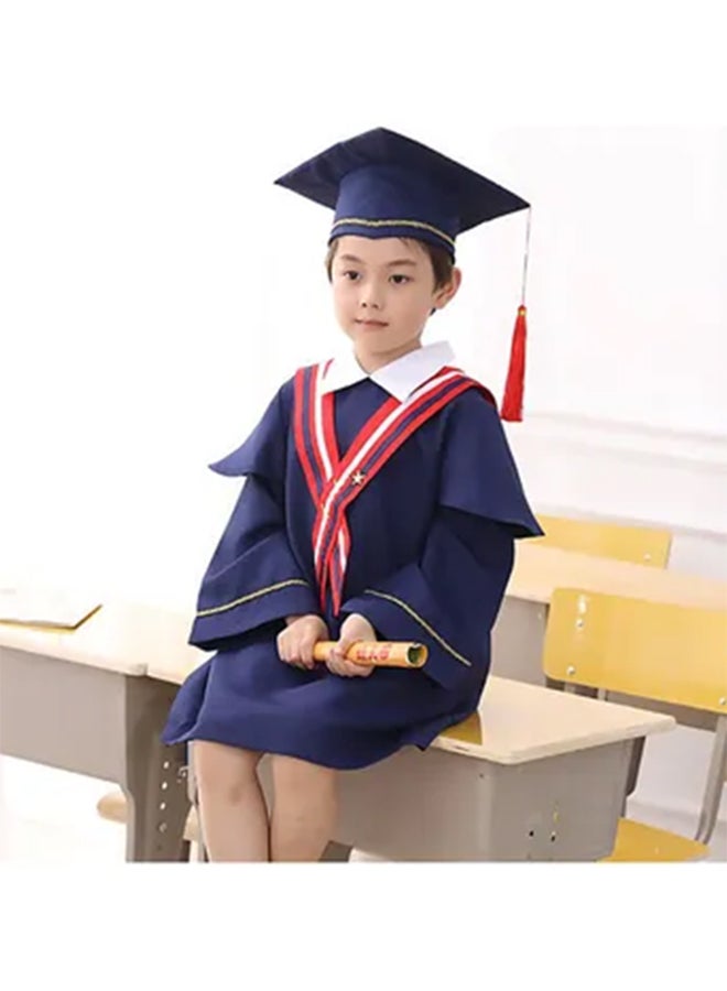 زي لعب دور التخرج للأطفال مع قبعة - Image 5