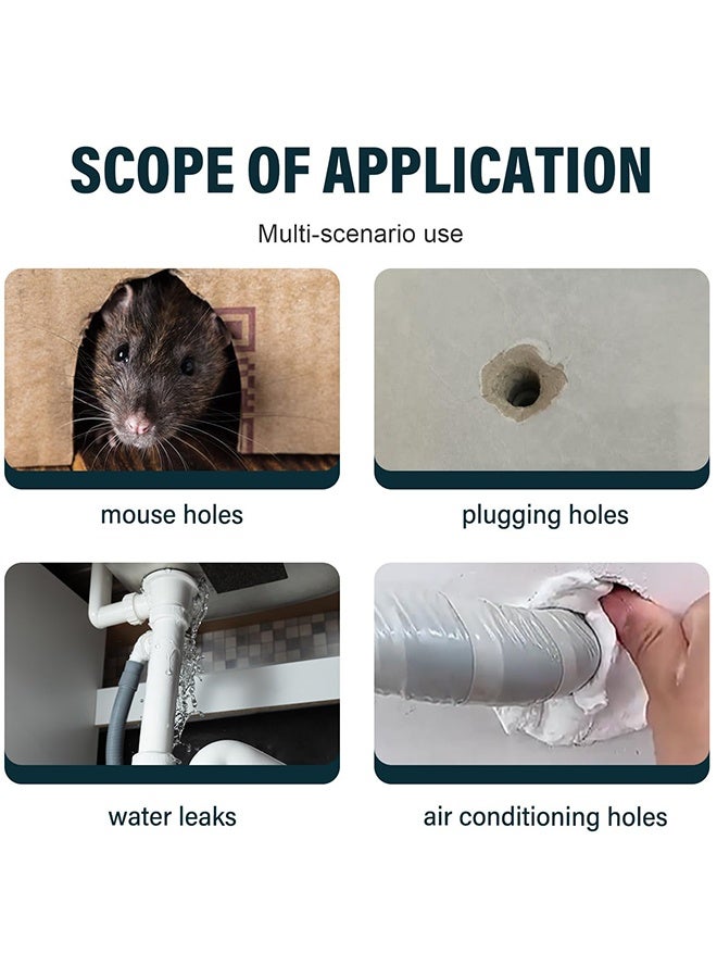 6 Pack White Waterproof Sealers, Repair Sealing Clay, Quick Mending Mud for Drain Connection, Wall Hole, Air Conditioning Hole Waterproof Seal Putty (20g) - Image 5